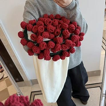 Вязаные цветы: Полезный букет😍💐❤️🩷 диаметр 1.6м — 9