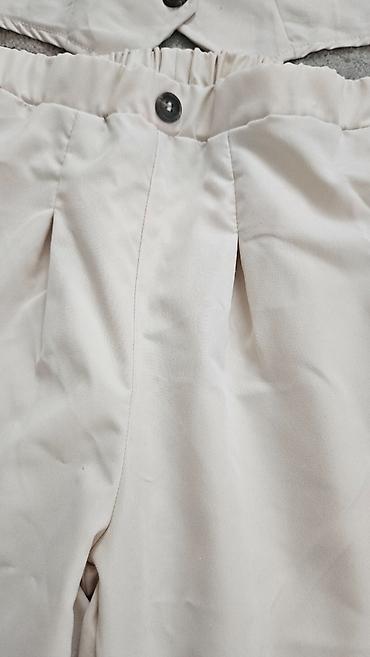 roleri za devojcice 30 33: Ženski dečiji komplet – top i pantalone, boja bež - Gornji deo — 3