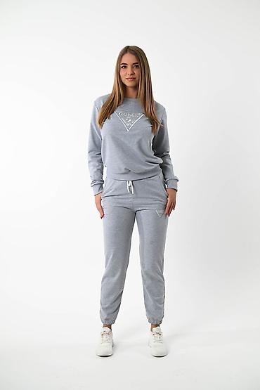 Gornji i donji deo: Duks i donji deo trenerke – komplet, tamno braon - Brend: Guess — 8