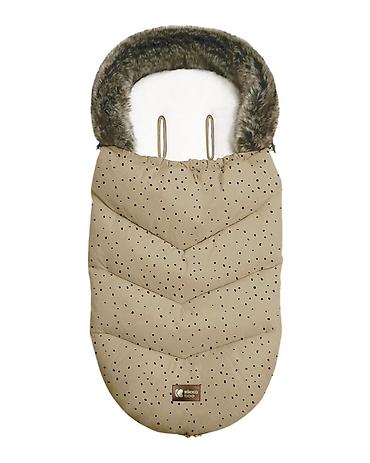 uske haljine: KikkaBoo Zimska navlaka za kolica – Luxury Fur Dots Beige Topla i — 1