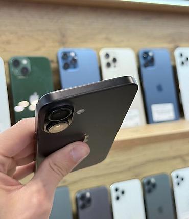 iphone zaryatka: IPhone 16, 128 GB, Qara, Zəmanət, Simsiz şarj, Face ID — 6