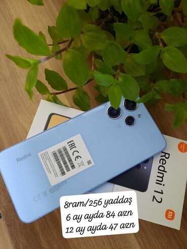 256 gb telefon: Xiaomi 256 GB, rəng - Mavi, 
 Kredit