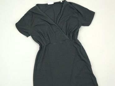 czarne bluzki krótki rekaw: Blouse, S (EU 36), condition - Good