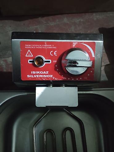 фритюрницу: Профессиональная электрическая фритюрница ISIKGAZ SILVERINOX, двойная — 1