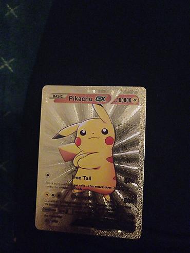 endirim kartı: Məhsul: Pokemon ticarət kartı – Pikachu GX (BASIC) Xirdalan Təsvir: - — 1