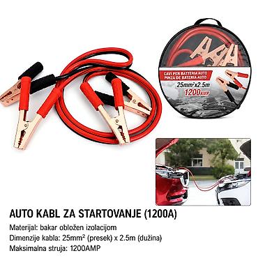 Auto alati: KMT Klešta za akumulator sa crvenim i crnim kablom 2000754-A Par — 1