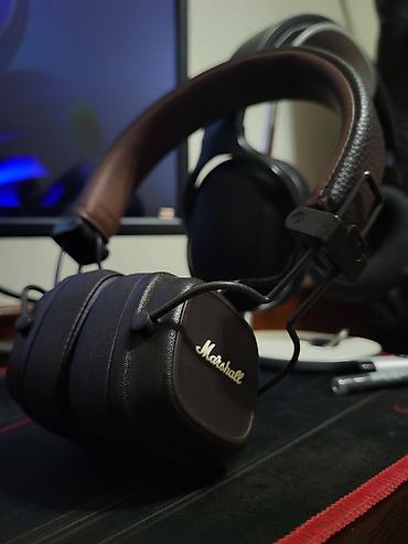 marshall major 5: Yeni Simsiz (Bluetooth) Qulaqcıqlar, Marshall, rəng - Qəhvəyi — 3