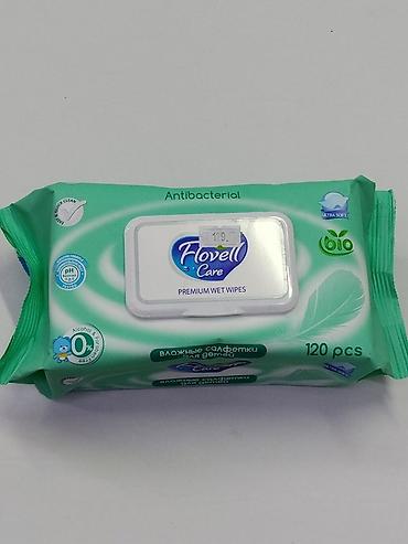 Салфетки: Влажные салфетки Flovell Care Premium Wet Wipes — антибактериальные — 1