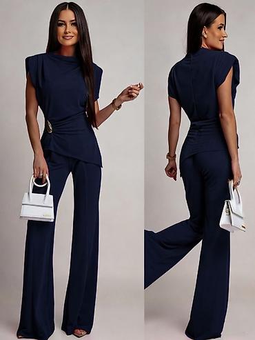 Kompleti: 🔥Elegantni ženski komplet – top i pantalone sa širokim nogavicama ✅S M — 11