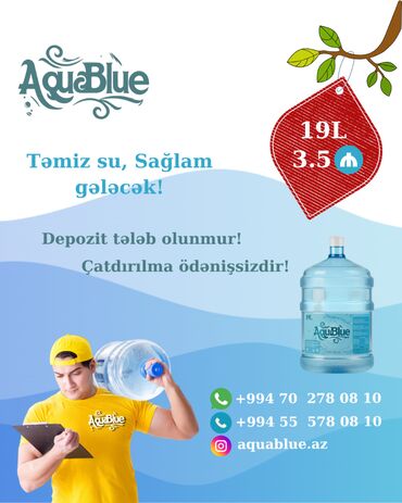 içkilər: Qiymət 3.5 Azn. Suyun təbii qaynağından toplanmış minerallarla zəngin
