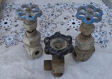 demir su çeni: Məhsul: Metal klapanlar (3 ədəd) Təsvir: - Mexaniki əl ilə idarə — 1