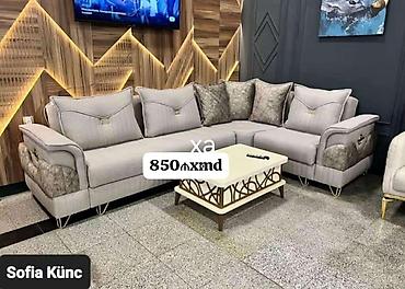 qonaq otagi perde modelleri: Sofia Künc - Künc divan dəsti, müasir klassik dizayn - Yumşaq, açıq — 1