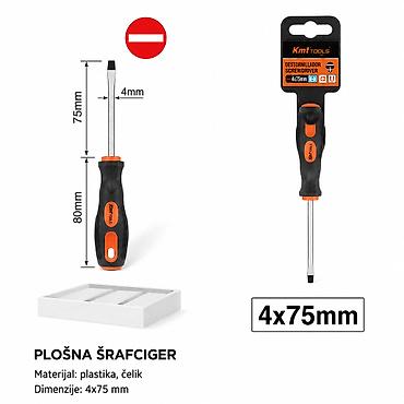 KMT Odvijač sa ručkom za masažu 2308933 Pločasti šrafciger za