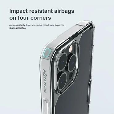 Maske i futrole za telefone: Maska Nillkin Nature Pro za iPhone 14 Pro 6.1 transparent. Kataloški — 9