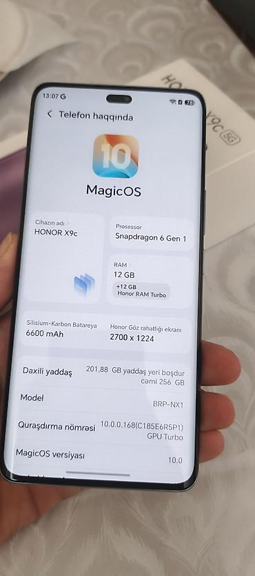honor note 8 pro: Honor X9c, 256 GB — 2