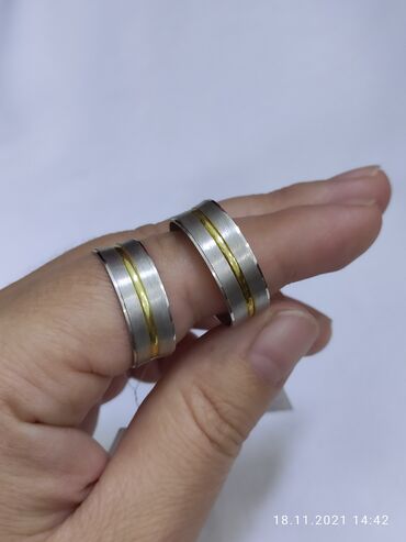 золотые кольца цена: Цена по 1800сом Серебро пробы 925 напыление желтое золотом Размеры
