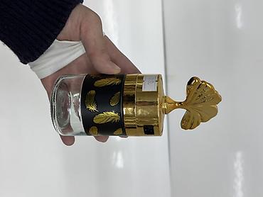 подарочный пакет: Декоративная стеклянная шкатулка/банка с крышкой - Материал — 1