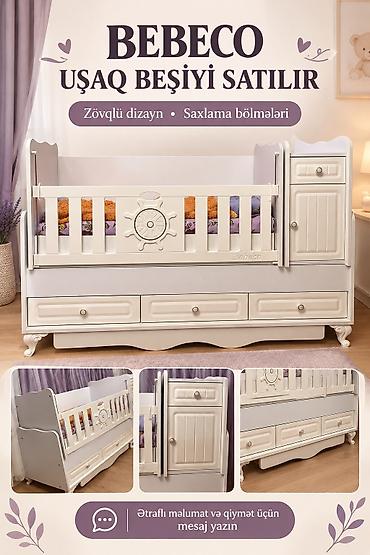 odun satis: Oğlan və qız üçün, İşlənmiş, Dördbucaq, Beşik, Dəstsiz, Matrassız, Yellənmə mexanizmsiz — 1