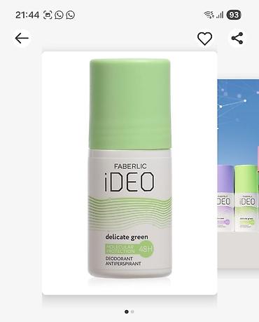 cool paltar: FABERLIC iDEO rulon dezodorant-antiperspirant seriyası - Texnologiya — 1