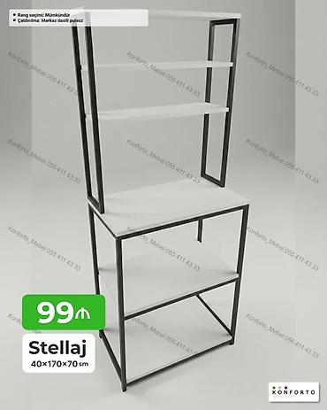 stellaj nədir: Stil və funksionallığı bir arada təqdim edən stellaj. Model 40x170x70 — 1