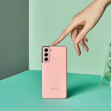 чехол на samsung: Samsung Galaxy S21 5G, Б/у, 256 ГБ, цвет - Розовый, В рассрочку, 1 SIM