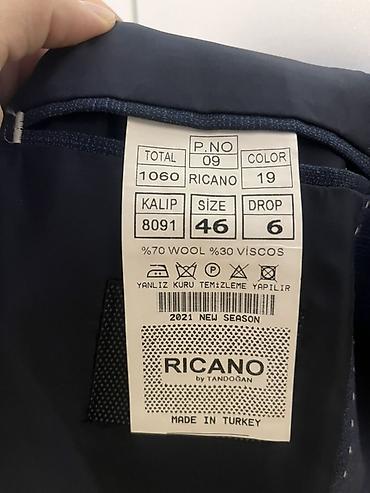 Kişi geyimləri: Marco Lorenza üçlük kişi kostyumu – tünd mavi rəng. Komplekt: - 2 — 5