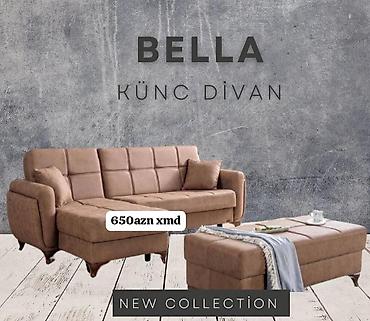 nabor acarlar: BELLA künc divan – New Collection - Rəng: isti qəhvəyi/bej ton - — 1