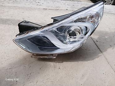 Левая передняя фара для Hyundai (92101 4R), галогенная, с линзой