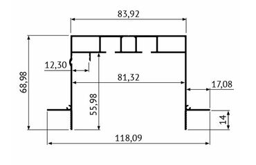 Аксессуары для осветительных приборов: Алюминевый профиль карниз для штор с подсветкой для ГКЛ и натяжных — 9