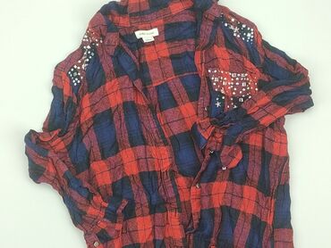 koszule z konopii: Shirt 8 years, condition - Very good, pattern - Cell, color - Red