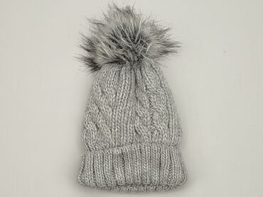 szara czapka zimowa: Hat, 38-39 cm, condition - Good