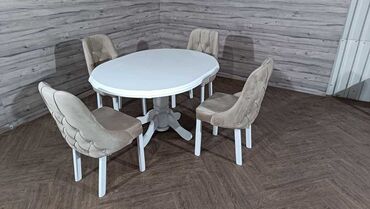Setovi stolova i stolica: 🔹Model stola - Baluster okrugli 🔹Dimenzije -100x100+30 💸Cena - 175€ — 2