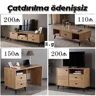 tv 75: *Tv Stend + jurnalni + yazı masası 💫 yeni və sifarişlə* ✔️Rəng seçimi — 1