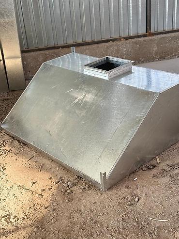 Установка вытяжек и вентиляции: Оцинкованные воздуховодные зонты/колпаки для приточно‑вытяжной — 8