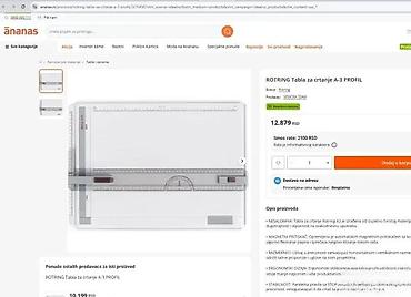 Dečije table za crtanje: Rotring tabla za tehničko crtanje – format A3, serija Profi/Profile — 7