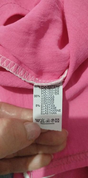 Kompleti: Komplet – tunika i pantalone u fuksija roze boji sa belim obrubom - — 3