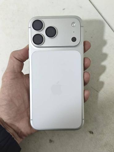 IPhone 17 Pro Max, Б/у, 256 ГБ, Серебристый, 100 % at lalafo.kg IPhone 17 Pro Max, Б/у, 256 ГБ, Серебристый, 100 %