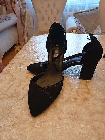 синие туфли: Qadın ayaqqabısı – “Zeydra Shoes” brendi - Rəng: qara - Material — 1