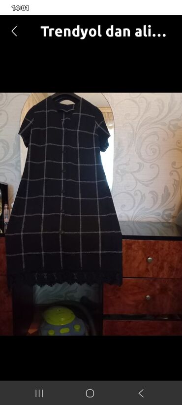 Köynək və bluzalar: Qadın üst geyimləri dəsti 1) Mavi bluz - Boş kəsim, rahat siluet - — 8