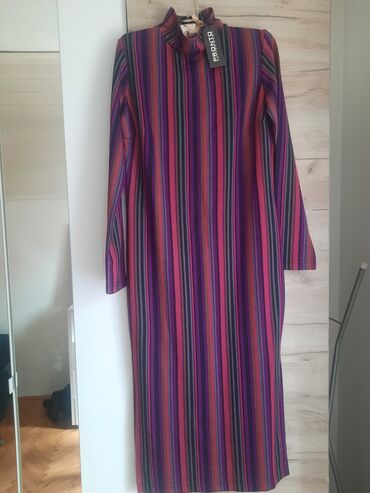 haljina pamuk: Pronto Moda 2XL (EU 44), bоја - Šareno, Drugi stil, Dugih rukava
