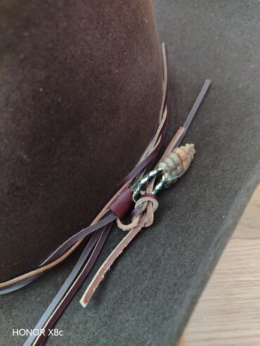 Kape i aksesoari: Muski kaubojski sesir je kao nov, ocuvan. Materijal prevrnuta koza — 3