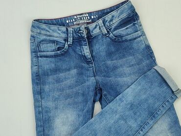 jeansy wysoki stan dziury: Jeans, 13 years, 152/158, condition - Good