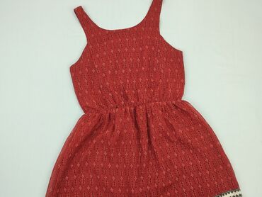 czerwona sukienki na ramiączkach wesele: Dress, M (EU 38), H&M, condition - Perfect