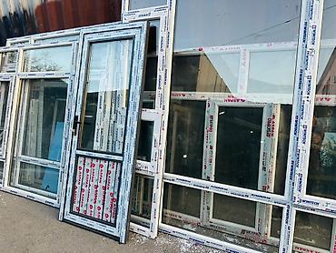 ПВХ-окна и двери из профиля Wintech (видно по маркировке на рамах). - at lalafo.kg ПВХ-окна и двери из профиля Wintech (видно по маркировке на рамах). -