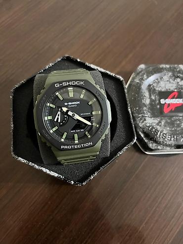 Aksesuarlar: Casio G-SHOCK saatı – GA-2100 seriyası (yaşıl rəng) - Korpus: yüngül — 1