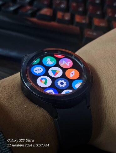 apple watch 4 44mm бишкек: Galaxy watch 4 46mm classic LTE version 
комплект зарядка