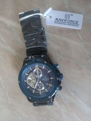 kisi saati: Новый, Наручные часы, NaviForce, цвет - Черный