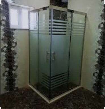 Duş kabinaları, arakəsmələr: Yeni Üstü açıq kabina, Künc üçün, Pulsuz çatdırılma — 3