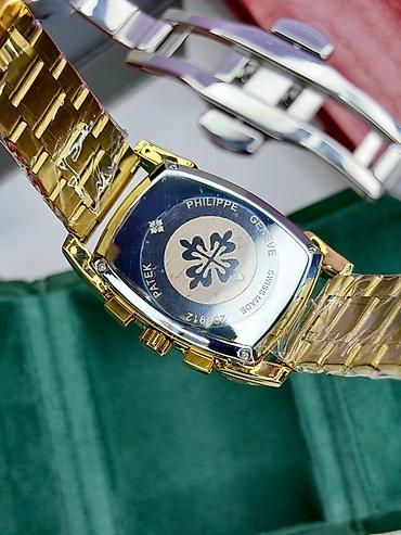 baki saat: ✨ PATEK PHILIPPE ⏱️ ▪️ Model: Qapalı formal (Qızılı korpus, qara — 4