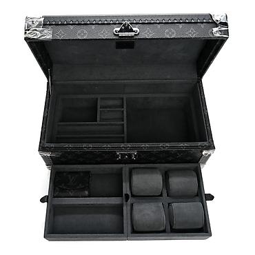 Louis Vuitton Coffret 4 Montres (Monogram Eclipse). • Шкатулка 1:1